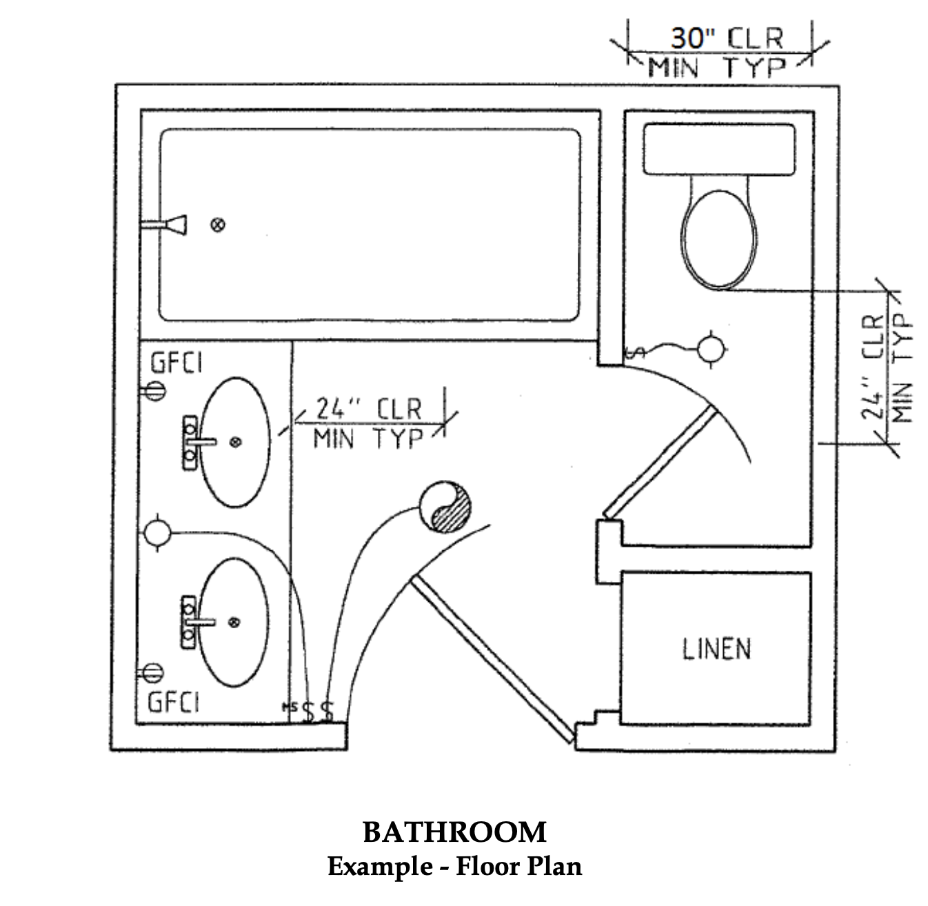 Bathroom Example Floor Plan